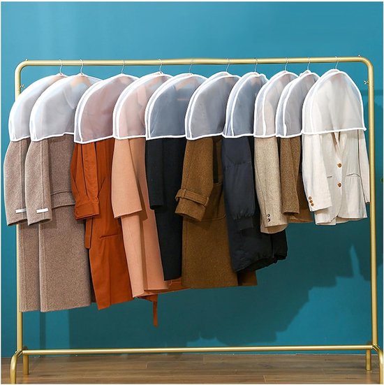10 Waschbare Kleidersäcke Aus Robustem Peva Schutz Vor Staub Schmutz Und Feuchtigkeit Für Mäntel Blazer Hemden Und Röcke Ideal Für Ordnung Und