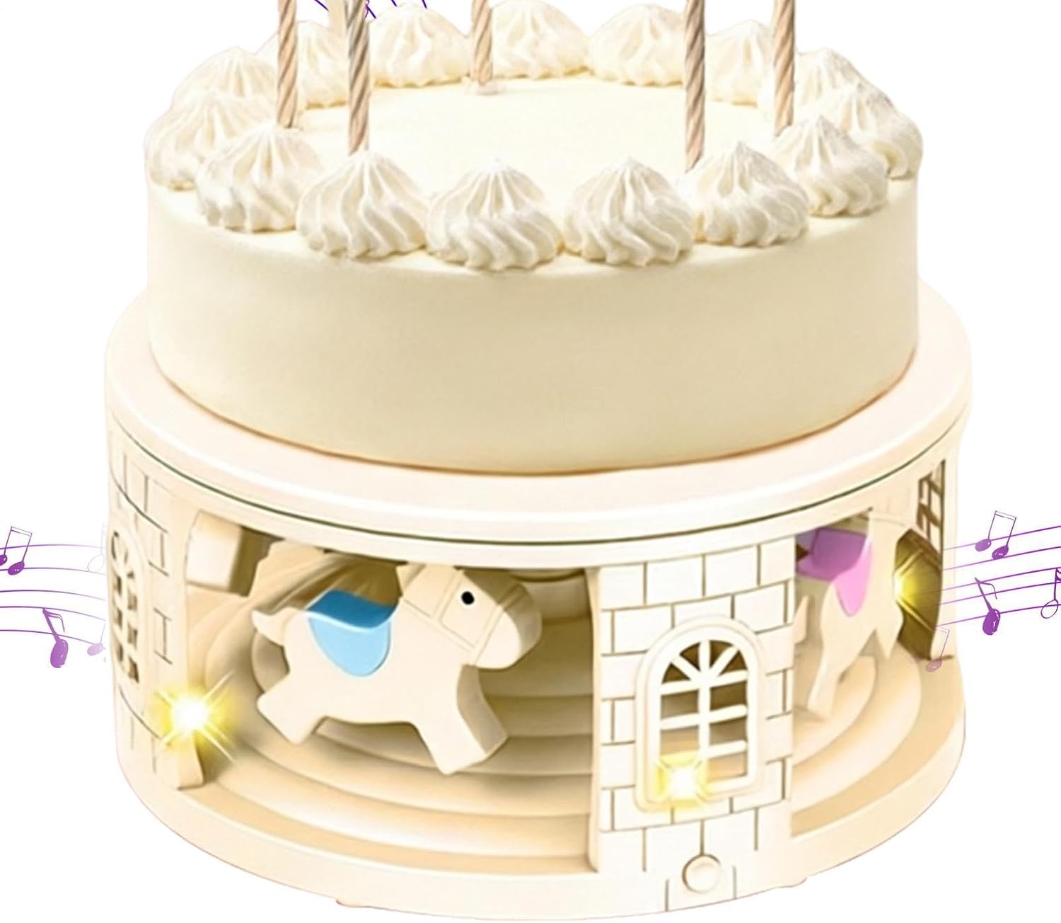 Drehbarer Tortenständer Mit 8 Tellern Und Musik Torten- Und Cupcake-ständer Für Partydekoration, Geeignet Für Speisen, Wurstwaren, Kekse, Zuhause Und Geburtstage