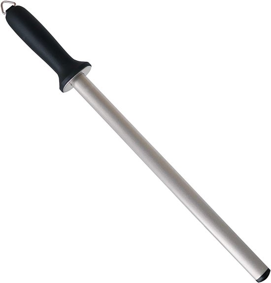 Diamant Wetzstahl Wetzstahl Zum Messerschärfen Wetzstab Pp Silber, Schwarz 439 Mm Zum Nachschärfen Und Pflegen Aller Arten Von Messern (außer Wel