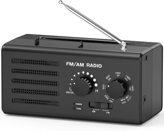 Tragbares Am/fm Radio Mit Exzellentem Empfang Mit Integriertem Lautsprecher, Kopfhöreranschluss Und Usb Anschluss. Batteriebetrieben Für Zuhause,