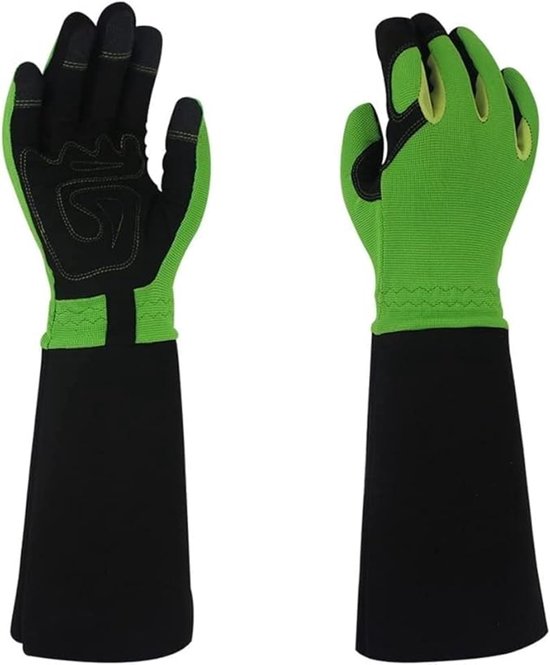 Gartenhandschuhe - Schneidehandschuhe - Handschutzhandschuhe Wasserdichte Schneidehandschuhe Gartenhandschuhe (farbe: Schwarz Grün - 35x12cm)