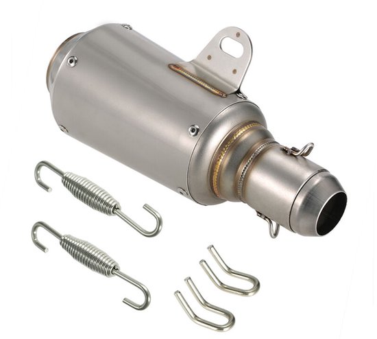 Für 51 Mm Universal Motorrad Atv Auspuffschalldämpfer Aus Mattiertem Edelstahl