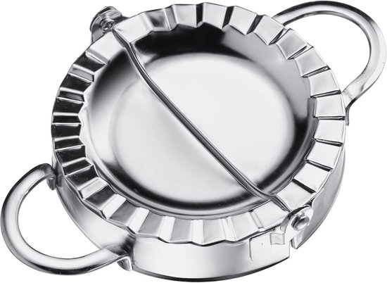 Italienische Ravioliform, Durchmesser: 9,5 Cm, Mit Praktischem Griff, Aus Edelstahl, Silberfarben,