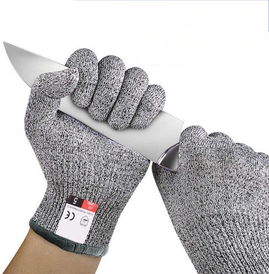 Schnittfeste Handschuhe Schutzstufe 5 Bequem Und Elastisch Geeignet Für Den Einsatz In Der Küche Zum Schneiden Von Fleisch Und Im Garten Größe S 20 Cm