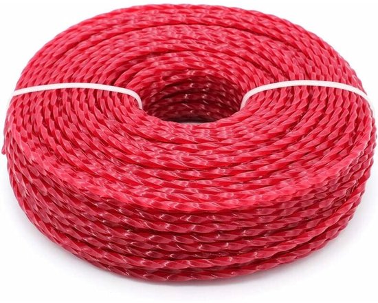 Universelle Trimmerschnur, 3,0 Mm Nylon Trimmerschnur, Robuste Nylon Freischneiderschnur (gedreht, 3 Mm X 56 M)