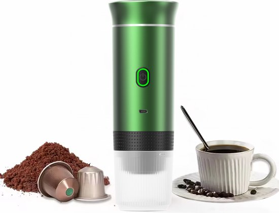 Tragbare Kaffeemaschine Für Unterwegs Kabellos Fürs Auto 12 Volt Espresso Nespresso Dolce Gusto Kapselkaffee Gemahlener Kaffee Tassen Wiederaufla