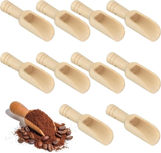 Mini Salz Und Gewürzlöffel Aus Holz, Für Süßigkeitenpulver, Waschmittel, Babylöffel Set, Teelöffel Aus Holz Für Badesalz Und Gewürze 10 Teilig