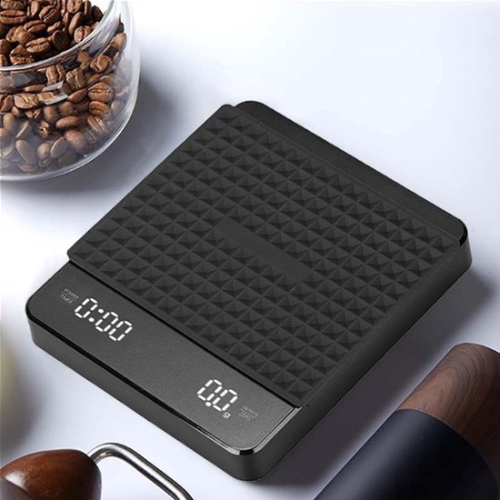 Digitale Kaffeewaage Mit Timer 3 Kg/0,1 G Für Den Hausgebrauch – Espressowaage, Multifunktionale Küchenwaage Mit Led-anzeige