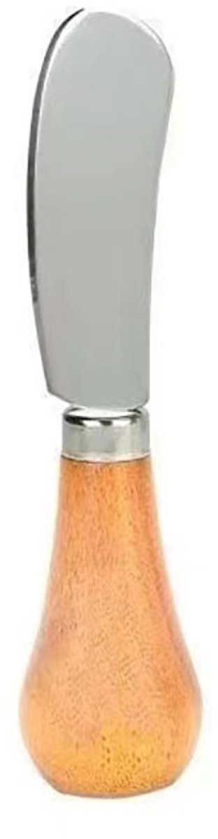 Set Aus Kleinen Käsemessern Sowie Buttermessern Aus Holz Und Edelstahl Für Cocktails, Saucen, Dips, Toast, Bagels Und Wurstplatten. Für Partys Un
