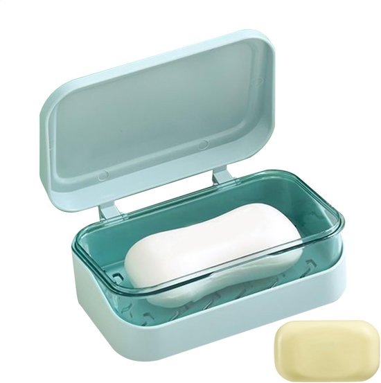 Seifenspender Mit Deckel – Hält Seife Trocken – Seifenbox – Aufbewahrungsbox – Reisegröße – Mit Wasserablauf – Material: Pp, 13,2 X 8 X 5 Cm
