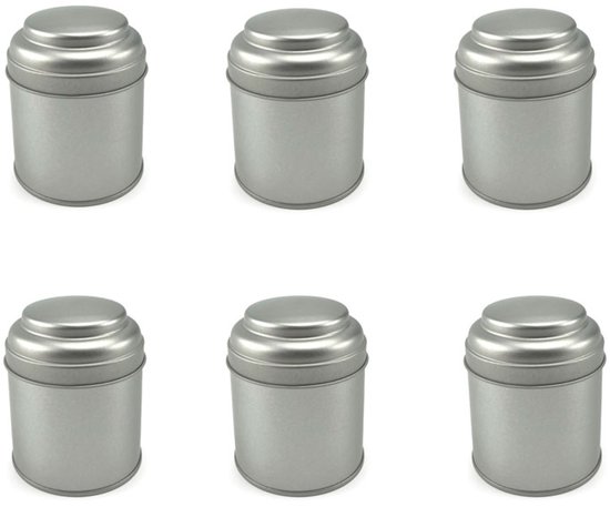 6 Kleine Gläser Teedosen Mini Reiseteedosen (50 G) Doppelwandige Deckel Schokoladendosen