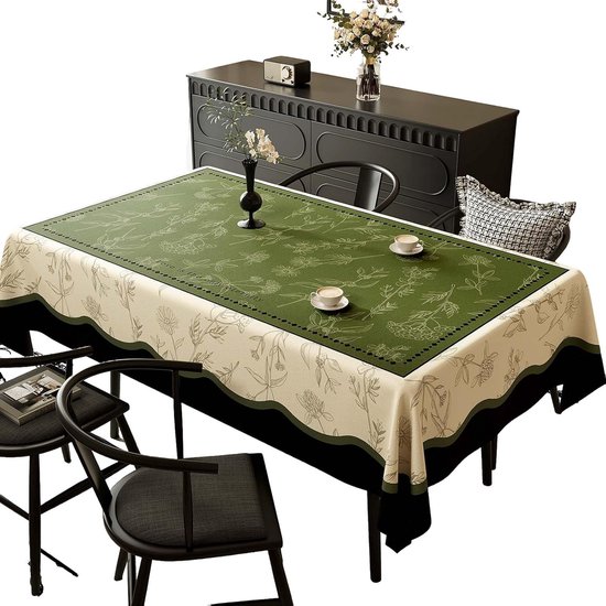 Tischdecke Rechteckige Pvc Tischdecke Wasser Und Fleckenabweisend Hitzebeständig Leicht Zu Reinigen Schutz Für Ess Und Küchentische 140 Cm X 200