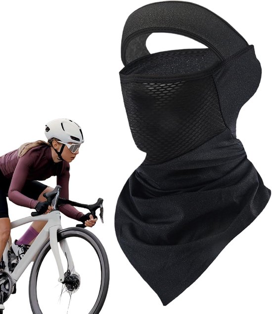 Verbesserte Ice-cold Gesichtsmaske Mit Kopfband Und Nackenschutz – Atmungsaktiv, Uv-schutz Und Geeignet Für Die Verwendung Mit Einem Helm, Zum Radfahren Und Motorradfahren