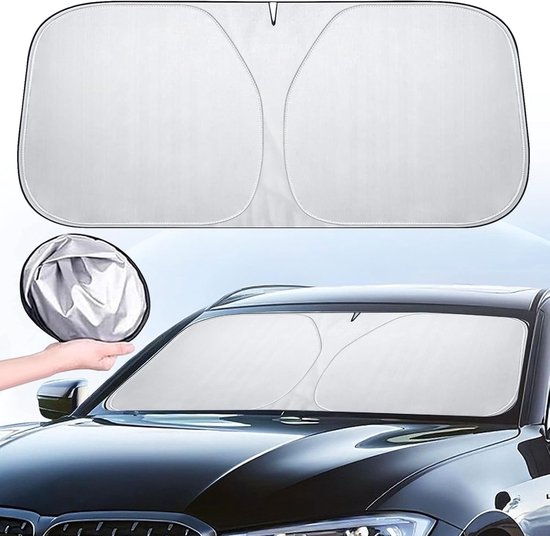 Uv Schutz Sonnenblende Fürs Auto Faltbar, Wärmeisolierend, Für Windschutzscheibe 142 × 80 Cm