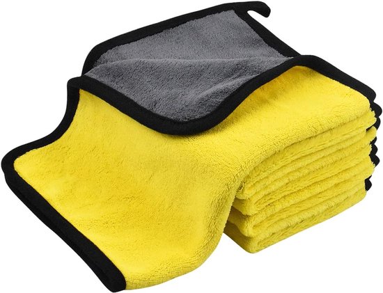 Mikrofasertuch Für Die Autowäsche 5 Stück Dickes Flauschiges Reinigungstuch Mit Hoher Saugfähigkeit Zum Polieren Wachsen Und Für Detailarbeiten X 40