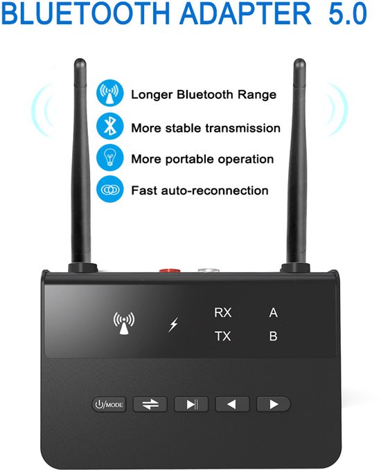 Bluetooth 5 0 Sender Empfänger Hohe Auflösung Und Geringe Latenz Bluetooth-audioadapter Geeignet Für Fernseher Kopfhörer Und Heimstereoanlagen 5.0