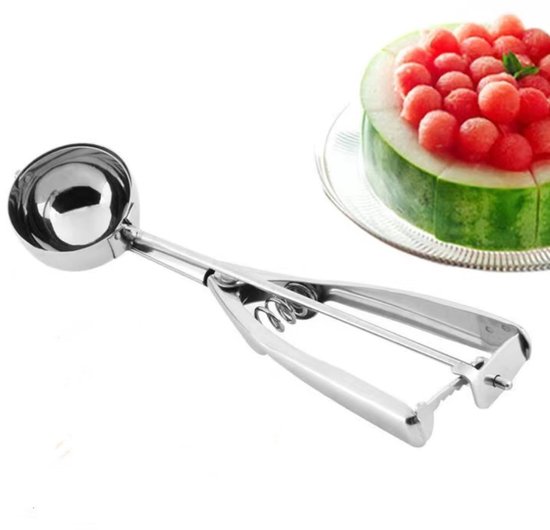 Allecto Plus – Eisportionierer Aus Edelstahl Mit Auswerfer – Für Eiscreme Und Kekse – 4 Cm – Küchenaccessoire