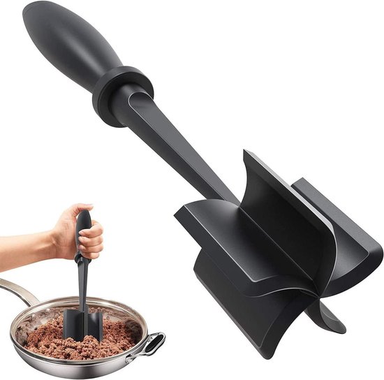 Hitzebeständiger Fleischstampfer Für Hamburgerfleisch Fleischwolf Upgrade Rindfleischstampfer Aus Nylon Hackfleischzerkleinerer Antihaft Mix Mix
