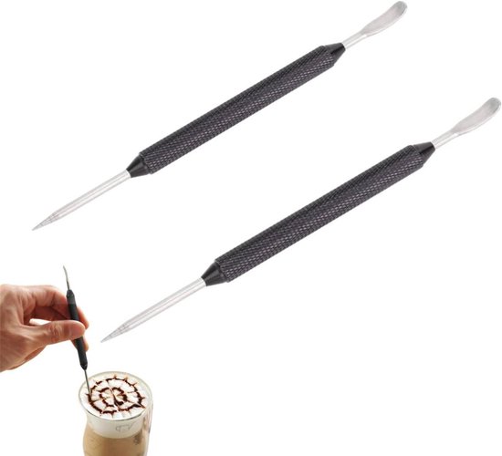 Latte Art Stift (2 Stück) Kaffeekunst Werkzeug Professionelles Barista Werkzeug