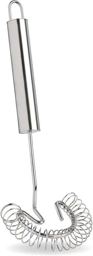 Doppelfeder-schneebesen Aus Edelstahl (26 Cm), Manueller Milchaufschäumer Und Rührstab Für Kaffee, Eier, Soßen Und Backwaren