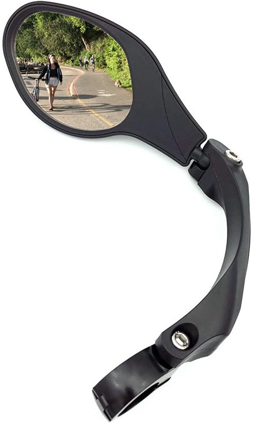 Verstellbarer Tropfenförmiger Fahrradrückspiegel Mit Reflektierender Platte Auf Der Rückseite Universelle Klemmbefestigung Für Citybikes Und