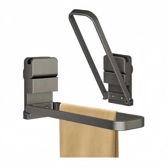 Handtuchhalter - 1-teilig - Handtuch Mit Saugnapf - Badezimmer-handtuchhalter - Aufbewahrungsständer Ohne Bohren - Platzsparende Hängestange - Ideal Für Den Einsatz In Küchen/