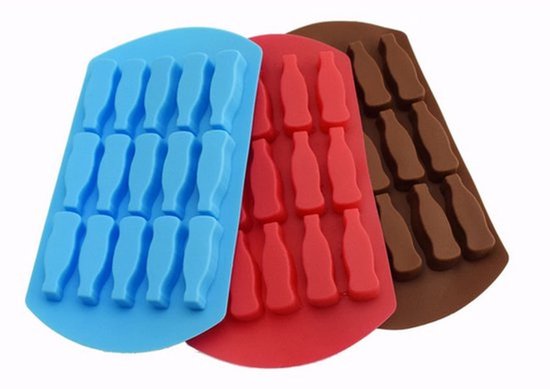 3er-pack Formen Für Weiche Bonbons: Colaflaschen-lutscher, Bierflaschen-bonbons, Schokoladeneiscreme, Seifenform