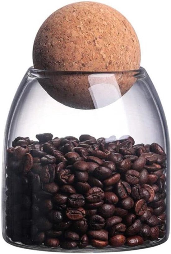 Glas Mit Korkdeckel Aufbewahrung Von Lebensmitteln Kaffeezuckerpaste 500 Ml