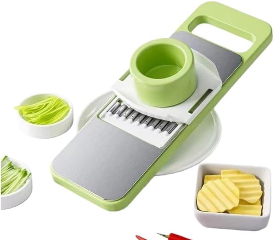 5 In 1 Küchenmaschine, Gemüseschneider Mit Mehreren Klingen, Kartoffelchips Schneider, Gemüsereibe, Gemüsehobel, Reibe Und Schäler Für Kleinere A