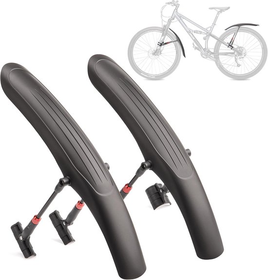 Universelles Schutzblechset Für Fahrräder Von 24 Bis 29 Zoll – Schnelle Demontage Und Hochwertiger Spritzschutz