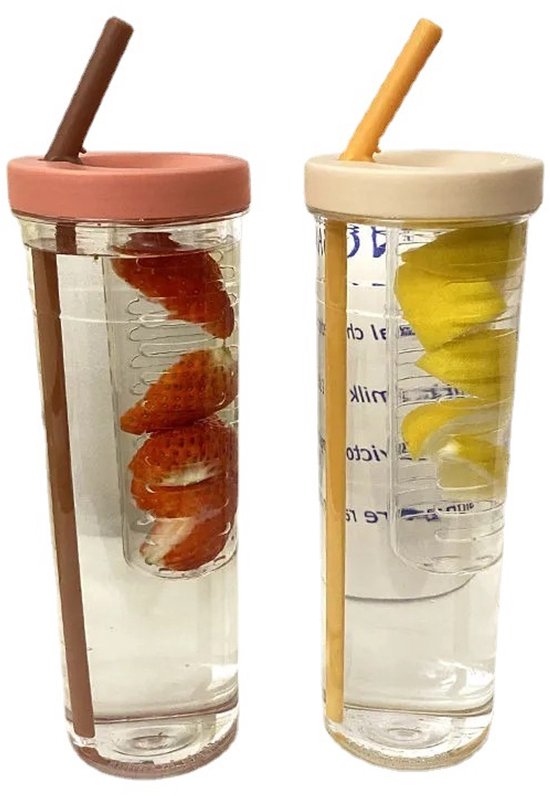 Set Mit 2 Wolkenförmigen Glasbechern Mit Bambusdeckel Und Strohhalm, 500 Ml – Doppelwandig, Auslaufsicher, Geeignet Für Eiskaffee, Smoothies Und Tee