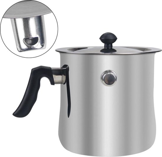 2 5-liter-milchwaschtopf Mit Deckel Doppelwandig Aus Edelstahl Geeignet Für Induktions Gas Und Elektroherde Vielseitig Einsetzbar Zum Kochen Und 2,5