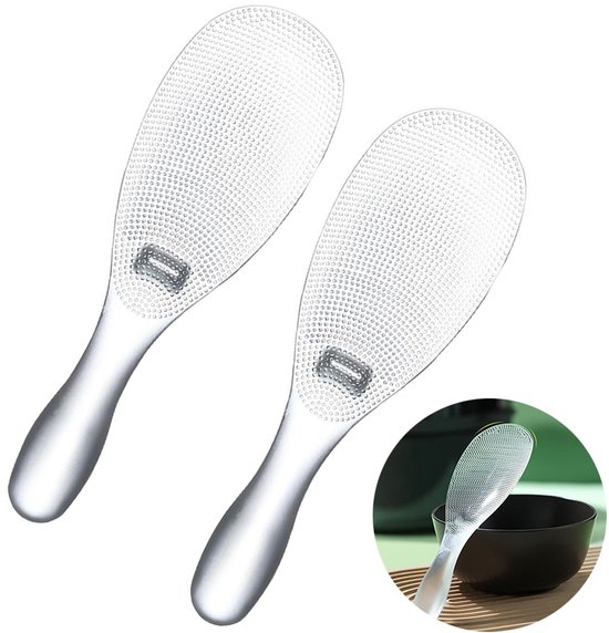 2 Reislöffel – Esslöffel – Hitzebeständiger Reislöffel Für Reiskocher – Spülmaschinenfest – 20 Cm