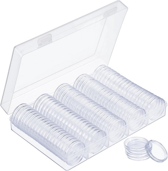 Transparente Münzkapselbox Runder Münzschutz 30 Mm Münzen