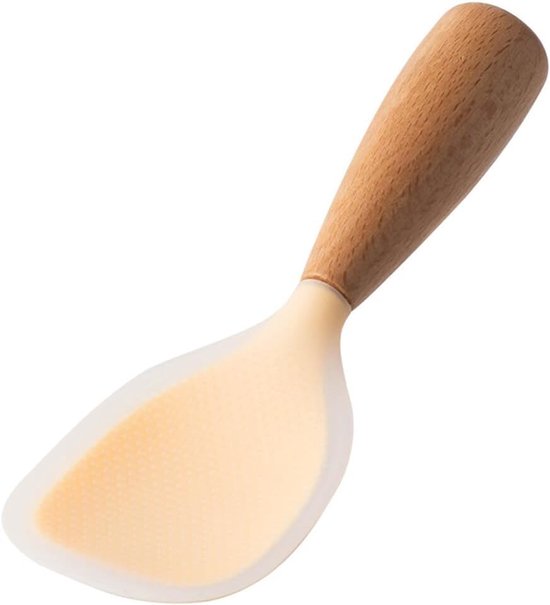 Antihaft-reislöffel Mit Holzgriff, Vertikaler Servierspatel, Geeignet Für Die Küche, 21 X 8 Cm