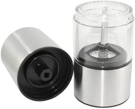 1er-pack Küchen-salz- Und Pfeffermühle Aus Edelstahl, Tragbar