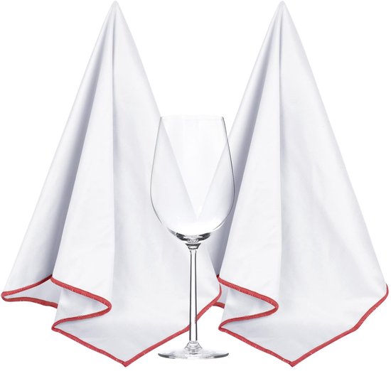 2 Teiliges Poliertuch Poliertuch Für Glas Poliertuch Für Weingläser Dickes, Fusselfreies Trockentuch Für Weingläser, Tassen, Geschirr Und Küchenu