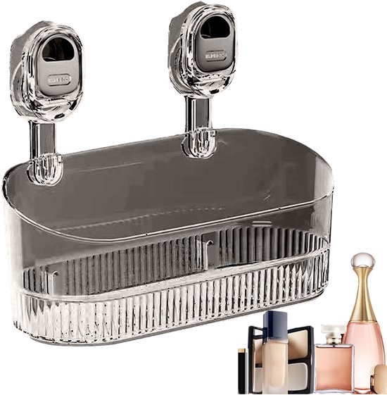Duschablage Mit Saugnäpfen, Duschhaken Mit Saugnäpfen – Eckregal Zur Wandmontage Ohne Bohren – Ablageschale Mit Starkem Saugnapf