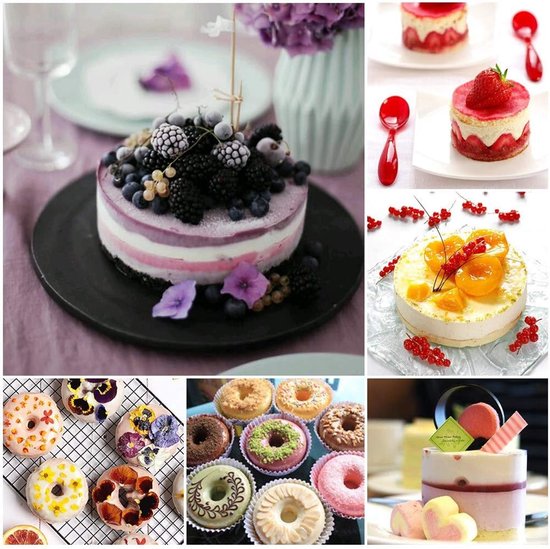 Rundes Ausstechformen-set, 12-teilig, Aus Edelstahl, Inklusive Metallringen Für Fondant-donuts Und Einem Runden Ausstecher In Kammform.