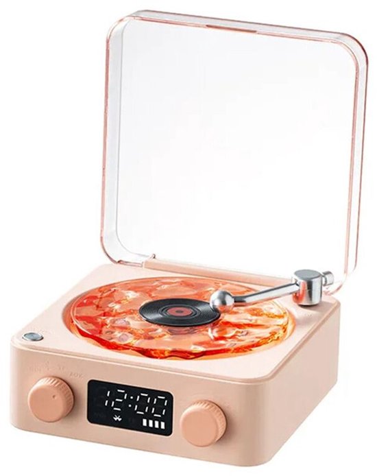 Retro-plattenspieler, Kleiner, Hochwertiger Drahtloser Lautsprecher, Tragbarer Subwoofer
