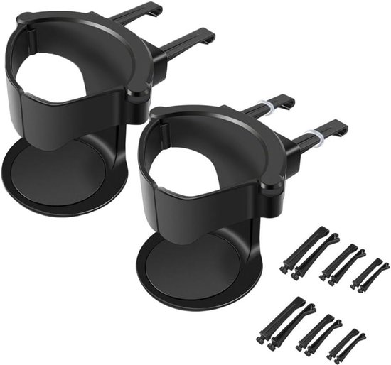 Allecto Plus - Auto-becherhalter - Verstellbarer Halter Für Kaffeebecher Und Getränkedosen - 2 Stück