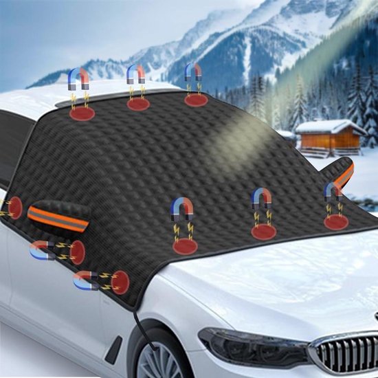 Zeynomax – Magnetische, Faltbare Windschutzscheibenabdeckung Zum Schutz Vor Winterfrost – Schnee Und Frost – Geeignet Für Die Meisten Fahrzeuge