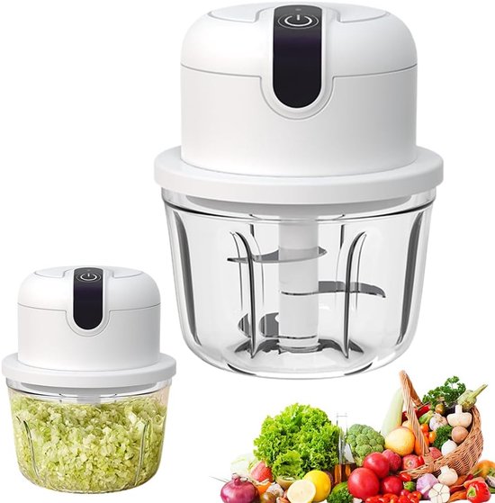 Mini-zwiebelschneider 350 Ml – Kabelloser Elektrischer Küchenzerkleinerer Mit Usb-aufladung – Geeignet Für Zwiebeln, Obst, Nüsse, Fleisch, Knoblauch