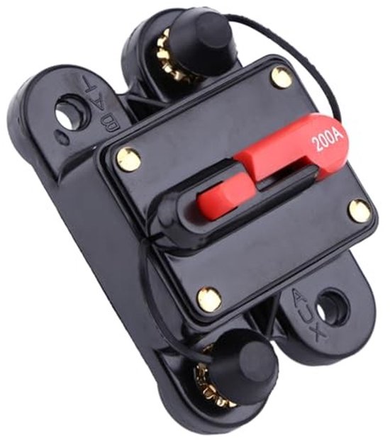 Svgcommerce 200-a-audio-leistungsschalter Dc 12 24 V Einfache Bedienung Sicher Für Auto Und Boot Selbstzurücksetzende Sicherung Ideal Für