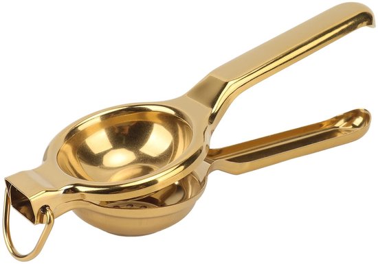 Jhubersproducts Zitronen Limetten Presse Manuelle Zitruspresse Ergonomische Edelstahlpresse Gold Für Limonade Für Zitrusfrüchte