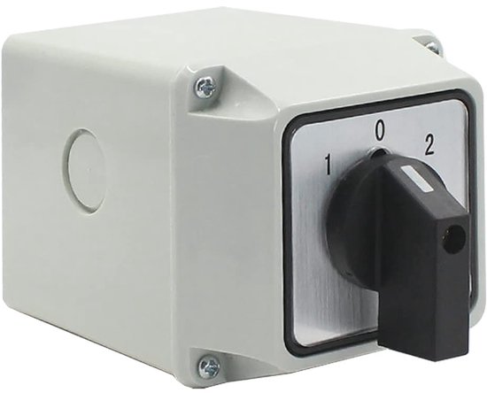 Geschlossener Umschalter - 25 A - 3 Positionen - 12 Anschlüsse - 380 V - Für Elektrische Verdrahtung - Geeignet Für Motoren