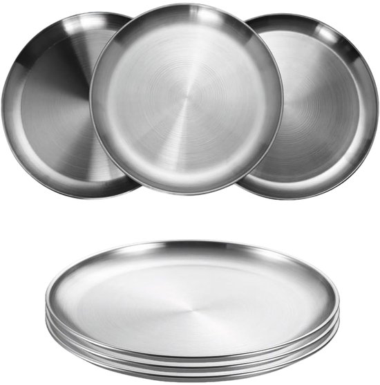 Edelstahlplatten Langlebig Und Vielseitig 6er Set 20 Cm