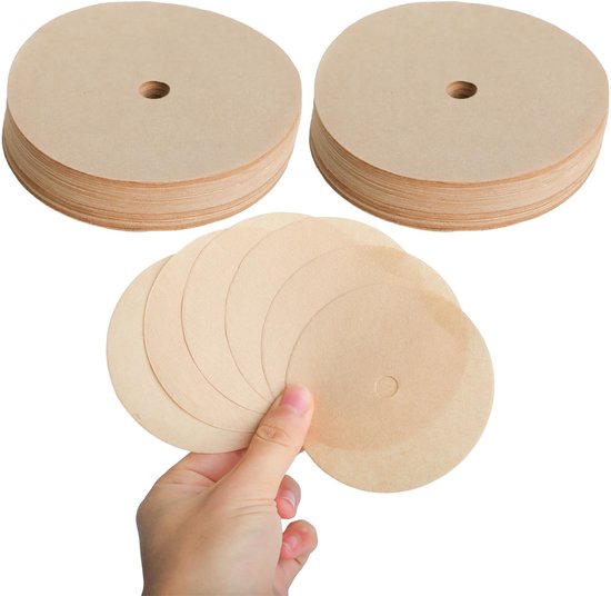 Dailygoods Kaffeefilter Einwegfilter Für Zuhause Und Büro Runde Kaffeefilter 200 Stück Kompatibel Mit Kaffeemaschinen