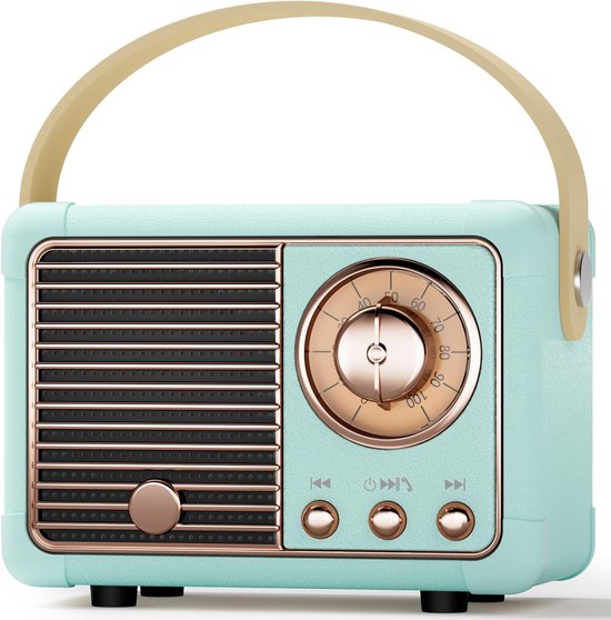Lautsprecher Bluetooth-lautsprecher Retro-bluetooth-lautsprecher Tragbarer Vintage-musikplayer Mit Griff Mini-lautsprecher Für Schlafzimmer Und