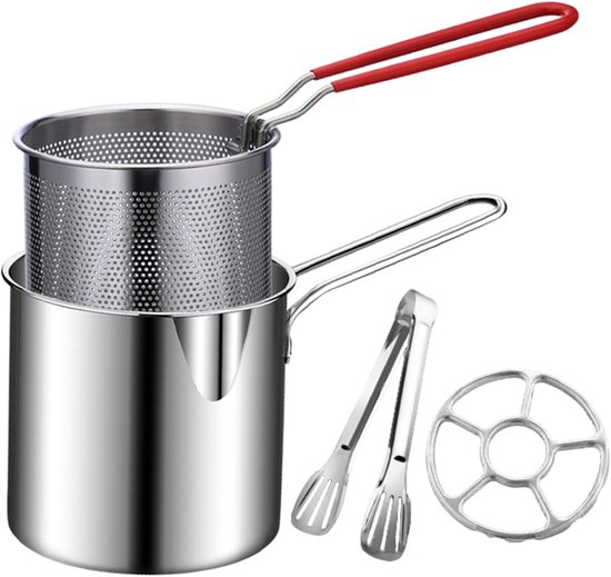 Frittierkorb Mit Backform – Fritteuse – Zum Frittieren Von Snacks – Gleichmäßige Hitzeverteilung – 16 X 17 X 15 Cm